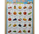 水果，蔬菜识字挂图 과일야채 익히기